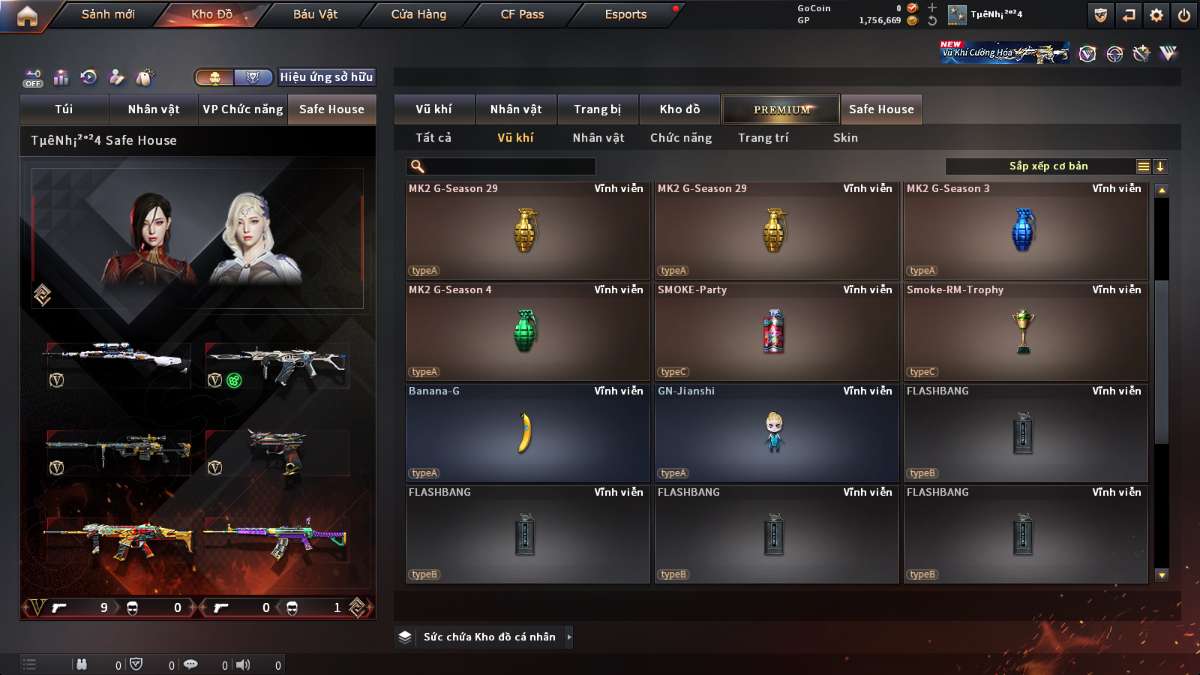 shop acc cf uy tin gia re